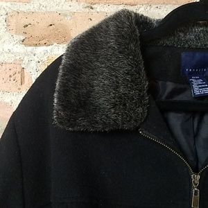 Venezia Belted Jacket w Faux Fur - 22/24